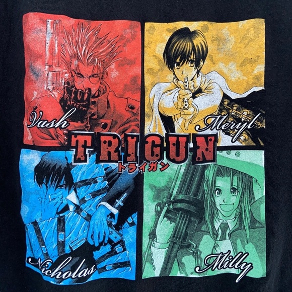 COPY - Trigun Anime Tee L 1/1 Rare Find UNI Manga​​ - Picture 2 of 5
